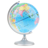 Maxbell Maxbell 20cm Metal Base Geographical World Globe Map Educational Learning Toy - C