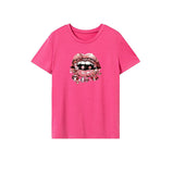 Maxbell Maxbell Women's T Shirt Summer Casual Crewneck Tee for Daily Wear Backpacking Office S Rose Pink