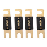 Maxbell 2x4pcs Universal 200AMP ANL Gold Plated Flat Blade Fuses for Car Auto Vehicle