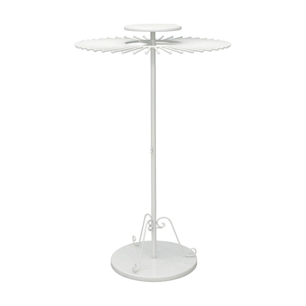 Maxbell Telescopic Scarf Display Rack Decor Ties Hanger Rack for Boutique Suit Pants White S