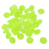 Maxbell Maxbell 50Pcs Plastic Round Transparent Golf Ball Markers Yellow Green