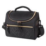 Maxbell Lunch Bag for Women Portable Adult Lunch Cooler Case for Beach Office Travel Black