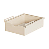 Maxbell Under Shelf Basket Under Cabinet Organizer for Dorm Bedroom Kitchen Cupboard Beige