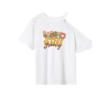 Maxbell Maxbell T Shirt for Women Summer Outfits Crewneck Tee for Shopping Daily Wear Travel M