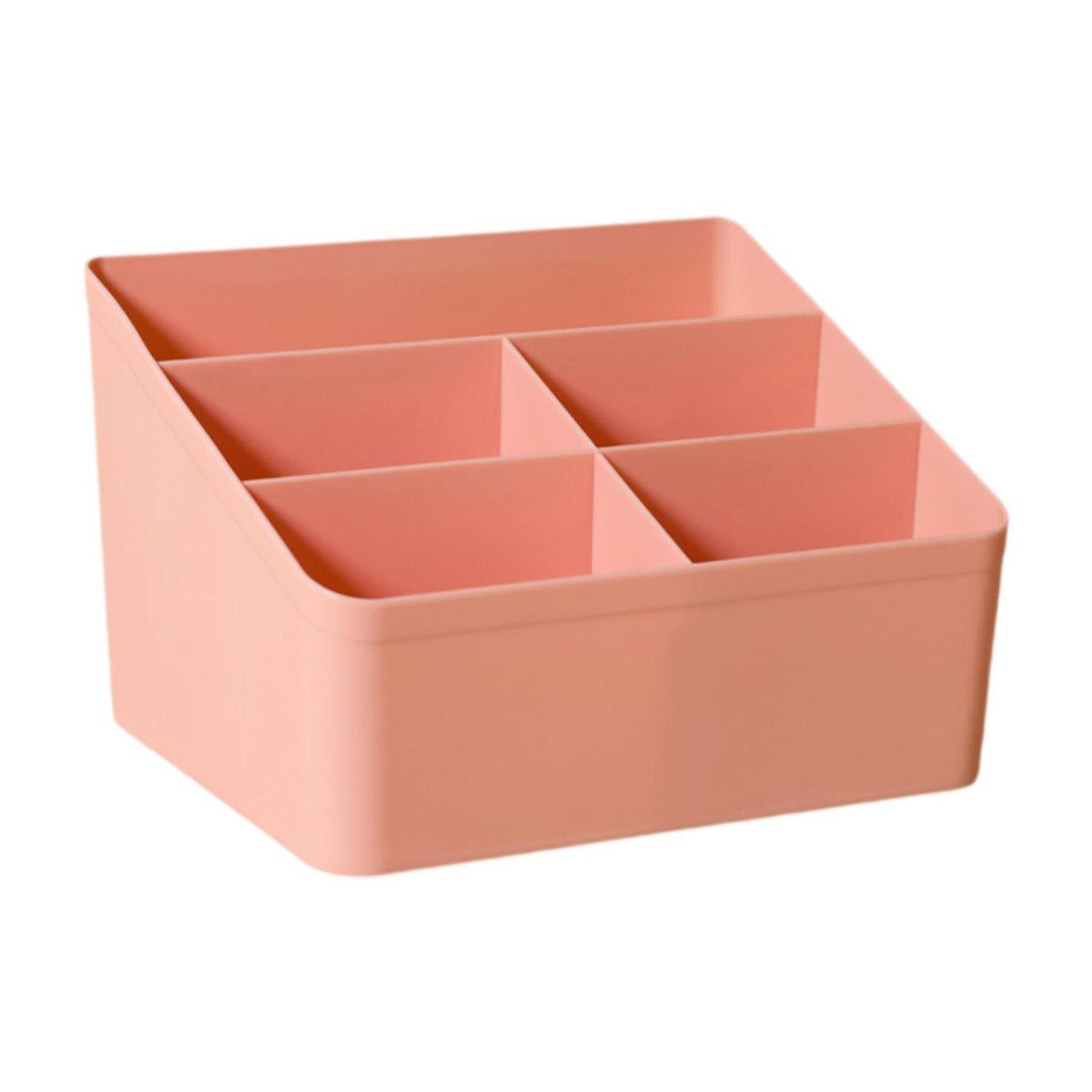 Maxbell Desktop Storage Box Stationery Organizer Remote Control Holder for Dormitory Pink