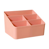 Maxbell Desktop Storage Box Stationery Organizer Remote Control Holder for Dormitory Pink