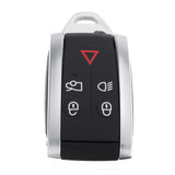 Maxbell 2x5 Buttons Remote Keyless Key Fob Case for Uncut Blade For Jaguar XF XK XKR