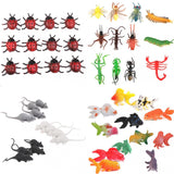 Maxbell Wholesale 48pcs Plastic Vivid Insect/Beetle/Mouse/Goldfish Model Figure Kids Toy