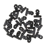 80 Pieces 22mm Metal   Clips Letter Grip Clips Office Supply -Black