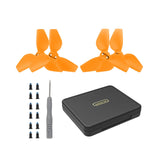 4 Pieces Spare Parts with Screws Mini Box Propellers Blade Props Box for Neo Orange