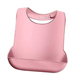 Maxbell Dining Bib Clothing Protector Washable Feeding Bib for Senior Elderly Eating Pink