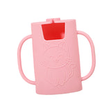 Food & Juice Box Holder Comfortable Lightweight Travel Juice Bag Holder Pink