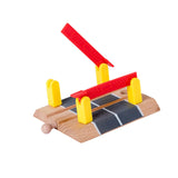 Maxbell Wooden Train Track Accessories Building for Girls Boys 3+ Year Olds Children Level Crossing