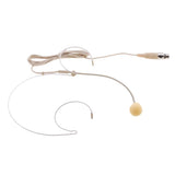 Maxbell 3xDouble Earhook Wired Headset Headworn Microphone Beige XLR 3Pin