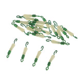 Maxbell 2x20pcs Fishing Sub-line Link Connectors Quick Change Rolling Swivels Clips S