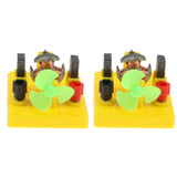 2pcs Kids Mini Motor Model Toy Fan Educational Physics Kits Preschool Toy