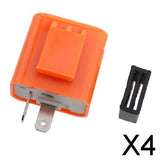Maxbell 4x2 Pin Speed Adjustable LED Flasher Relay Fix Motorcycle Turn Signal Hyper