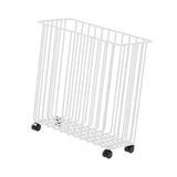 Maxbell Yoga Mat Storage Cart Accessories Supplies Rack for Garage Dormitory Workout White and M