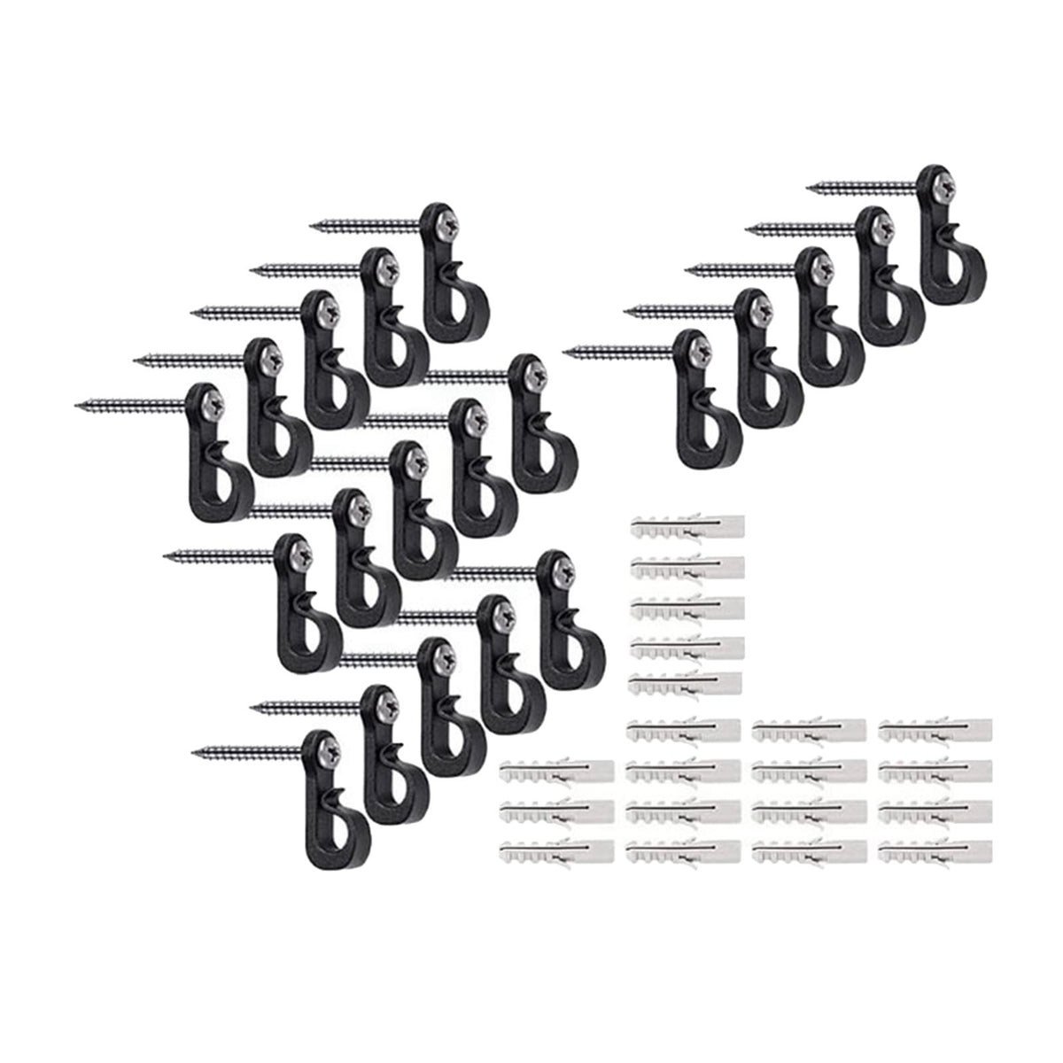 Maxbell Maxbell 20Pcs Lights Hanger Hooks Indoor Outdoor Light Hooks for Hanging Wind Chimes
