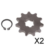 Maxbell 2xTooth Front Engine Sprocket for SDG 110cc 125cc Dirt Bike ATV 420-11T-17mm
