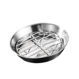 Maxbell Roasting Pan and Rack Set Oven BBQ Grilling Topper for Meat Seafood Grilling 12cm