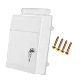 Maxbell Wall Mounted Mailbox Wide Opening Collection Box for Cards Newspapers School White