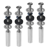 Maxbell Toilet Seat Bolts Non Slip Repair Easy Use Hardware Fastener Stainless Steel 4 Piece