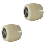 Maxbell 2Pcs Roller Wheel with Bearings Forklift Accessories Sturdy Truck Load Wheel Nylon Roller Wheel