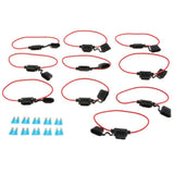 Maxbell 10PCS Car Add-a-circuit Fuse ATM APM Auto 15A Blade Fuse Holder TAP Adapter - Aladdin Shoppers