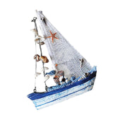 Maxbell 2Pcs Mediterranean Nautical Tropical Sailing Ship Boat Model Welcome Abroad