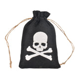 Maxbell Halloween Burlap Gift Bags with Drawstring for Wedding Birthday Thanksgiving Style F
