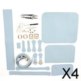 Maxbell 4xDIY Sewing Stitching Womens Leather Bag Making Complete Kit Handbag Blue
