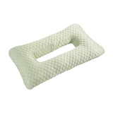 Maxbell Ear Piercing Pillow Breathable Washable Soft Comfortable Filling with A Hole Green