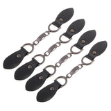 4 Pairs Leather Horn Toggle Buttons Trench Duffle Coat Fasteners