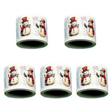 5 Rolls of Christmas Stickers Holiday Stickers for Gift Decoration Notebook