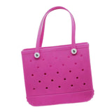 Maxbell Beach Tote Bag Lightweight Waterproof Beach Handbag for Outdoor Holiday Shopping 38cmx13cmx32cm Rose Red