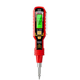 Maxbell Voltage Tester Tool Portable Built in Flashlight for Home Office Electrician red