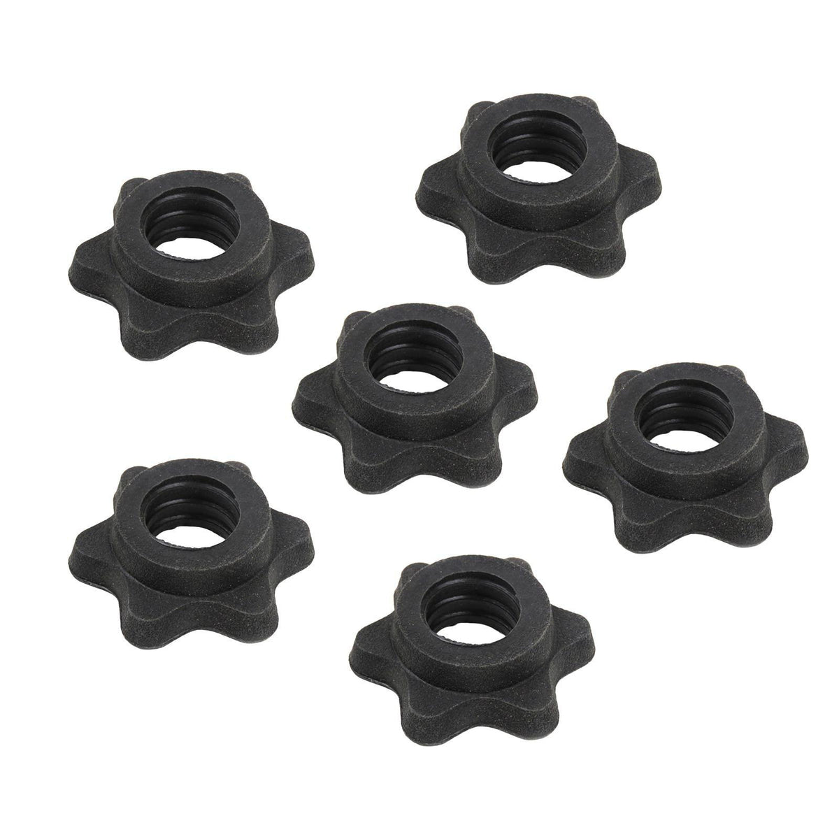 Maxbell Maxbell Weight Lifting Clips for Bars Fitness Training Weightlifting fixing nut 6Pcs