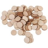 Maxbell 8xUnfinished wood circles Round Shape Pieces For Scrapbooking 100pcs 20mm