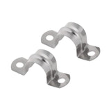 Maxbell 2 Pieces Pipe Tube Conduit Stainless Steel Hanger U Strap Clamps Clip 16mm - Aladdin Shoppers