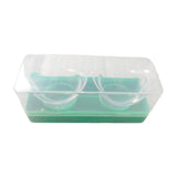 Maxbell 2 Pieces Silicone Eye Wash Cups Measuring Cup for Cleansing Makeup Eye Rinse Green Color Box