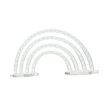 Maxbell Earrings Display Stand Dresser Ear Studs Holder for Jewelry Shop Vanity Home Clear