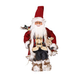 Maxbell Christmas Doll Decorative Santa Claus Figurine for Holiday Table Desk Indoor M
