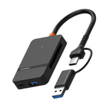 Maxbell 8 in 1 Card Reader Multi Card Single Read Portable TF MS CF Type C USB3.0