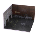 Maxbell 1/64 Scale Car Model Diorama Parking Lot Layout Mini Automobile Model Garage