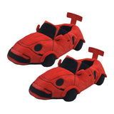 Maxbell Sports Car Shaped Slippers for Men Women Winter Warm Slippers House Slippers Red