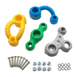 Maxbell 4x Children Rock Climbing Holds DIY Climbing Grip Kits for Kids Children Gym A