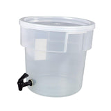 Maxbell Beverage Dispenser with Cover Clear with Spigot for Gathering Travel Kitchen 11L