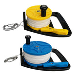 Maxbell 2Pcs Underwater Scuba Diving Dive Wreck Cave Reel with Handle Line Snap Hook