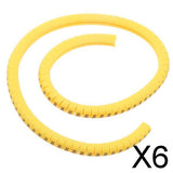 Maxbell 6x100x Yellow Cable Wire Markers Identification Lables Tags Managment Number 9